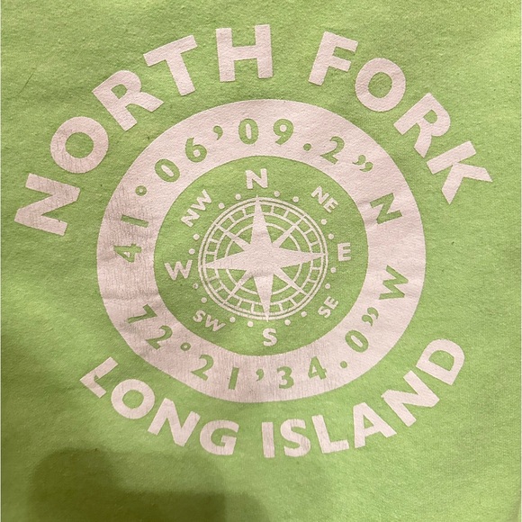 🛍️Bundle HOODIE UNISEX OVERSIZED MINT CONDITION NEON GREEN AND RED LONG ISLAND - Picture 4 of 4